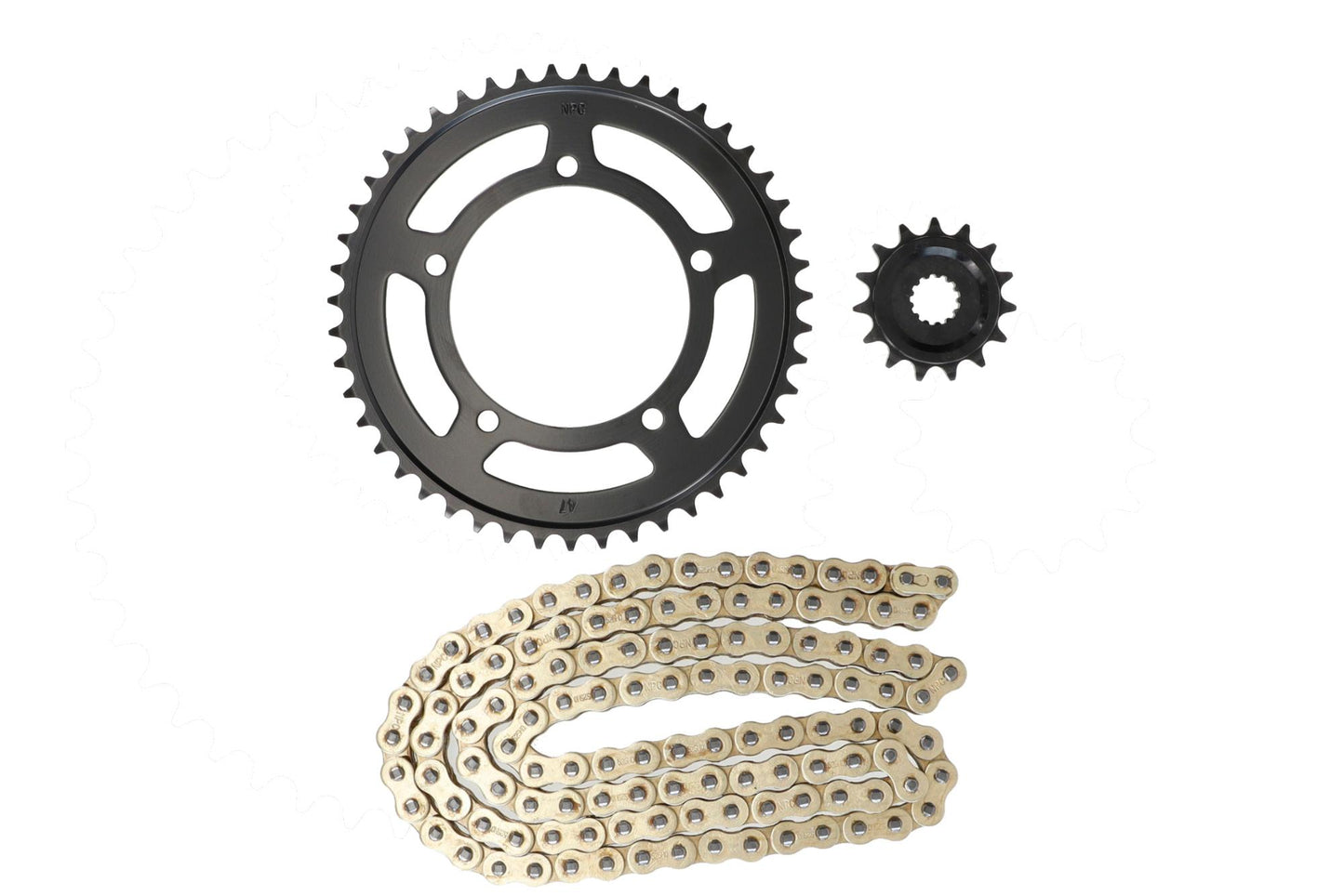 KIT ARRASTRE SUZUKI DL650 VSTORM (O-RING) (DORADO)