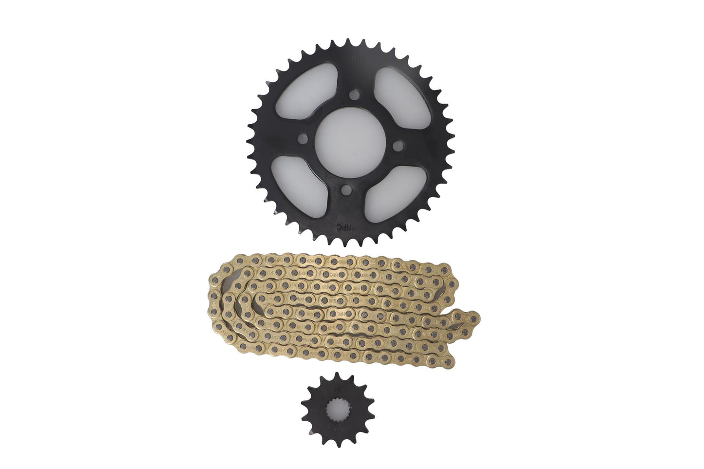 KIT ARRASTRE SUZUKI GN 125H (14T-41T) (DORADO)