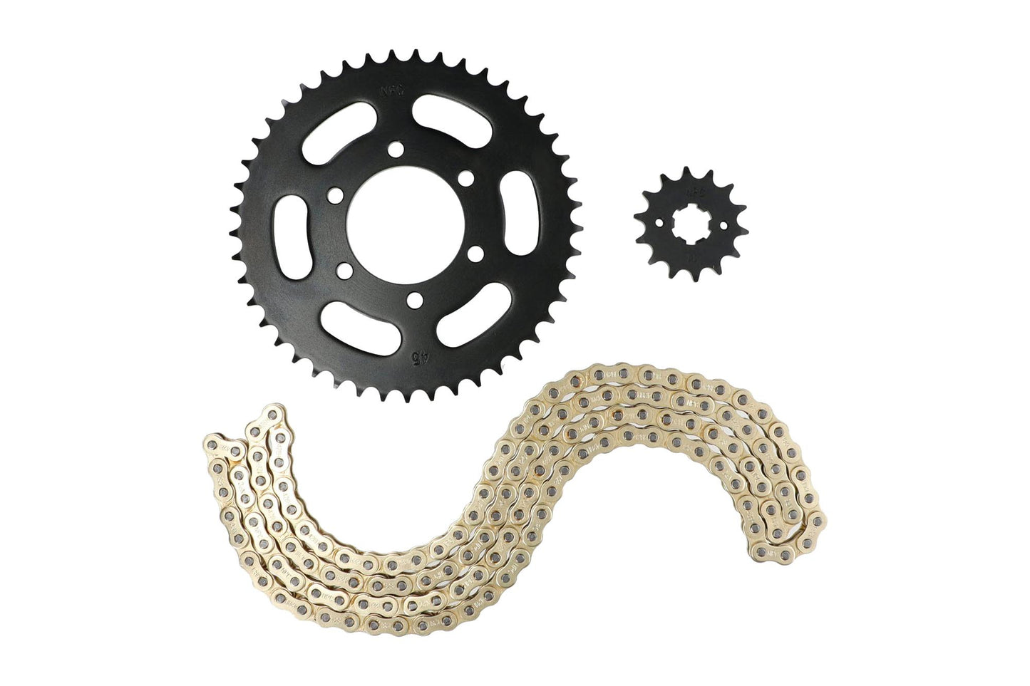 KIT ARRASTRE YAMAHA XTZ 150 (DORADO)