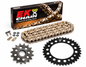 KIT ARRASTRE BMW F700GS (CADENA DORADA QX-RING-REMACHADA)