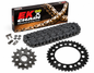 KIT ARRASTRE BMW F700GS (CADENA NEGRA QX-RING-REMACHADA)