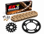 KIT ARRASTRE BMW S1000RR-S1000R (CADENA DORADA QX-RING-REMACHADA)